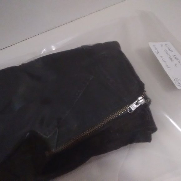 Gap Denim Overalls In Black Capri Like New Jr Lg - Picture 2 of 9